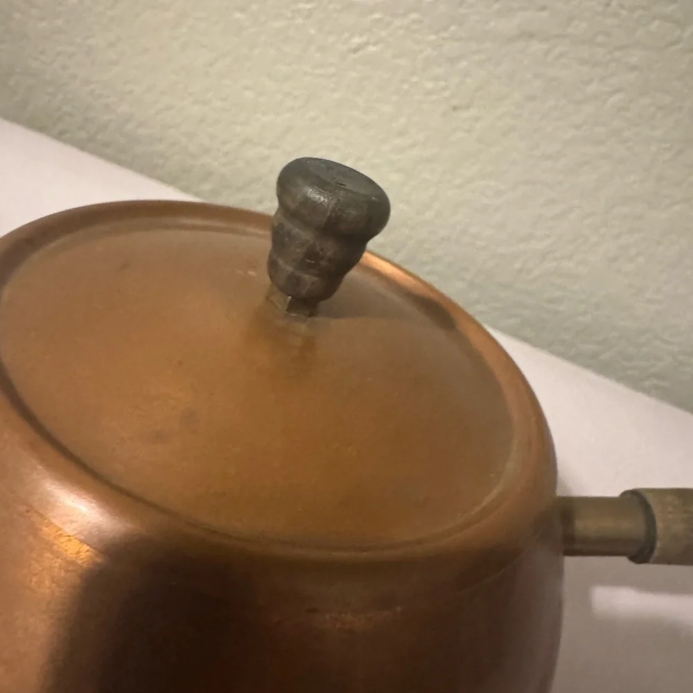 Vintage PERK SwissMade Copper Saucepan with Lid